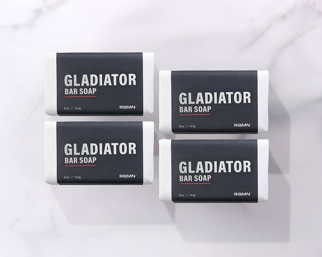 Four bars of GLADIATOR Soap