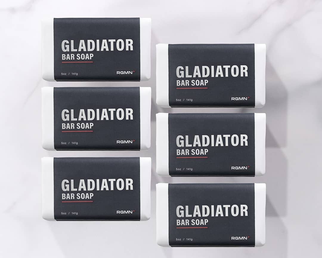 Six bars of GLADIATOR Soap